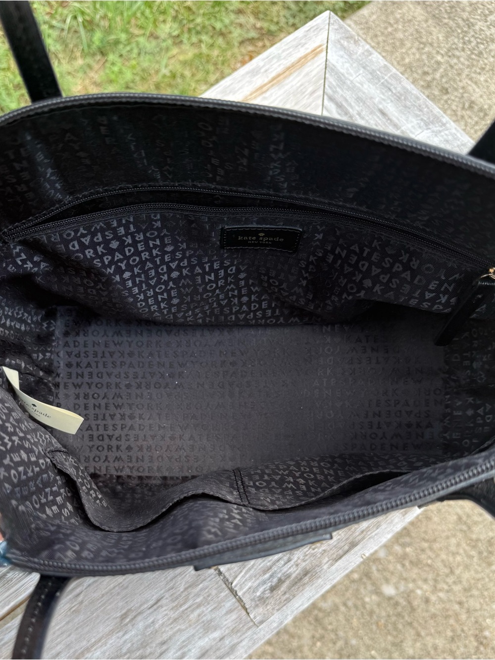 Kate Spade Haven Lane Hani Black Glitter Tote Bag - Picture 9 of 16
